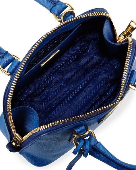 Prada Mini Saffiano Promenade Bag, Cobalt Blue (Azzuro)